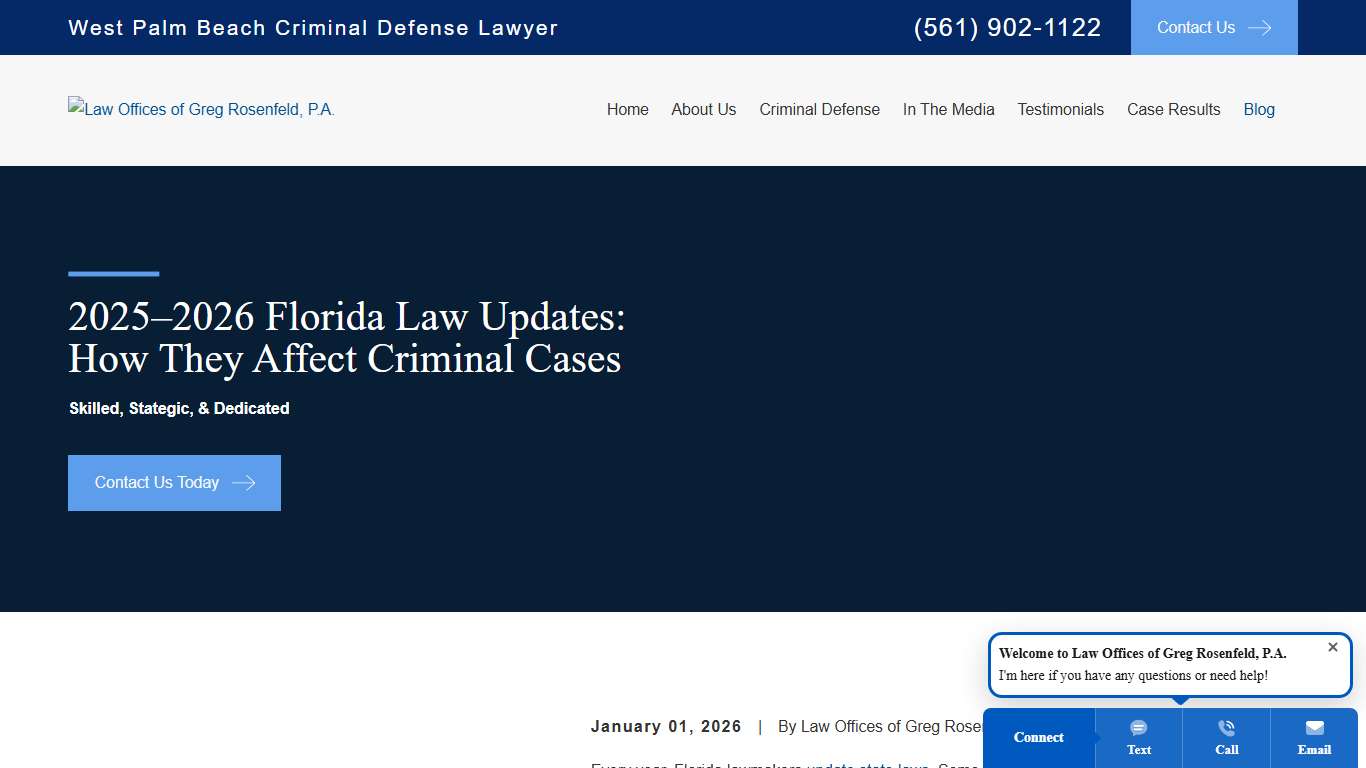 2025–2026 Florida Law Updates: How They Affect Criminal Cases